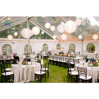 Tente de réception de mariage pour 400 personnes, Guangzhou, grande tente de réception de mariage climatisée pour 400 personnes, 20m x 40m, PVC double couche