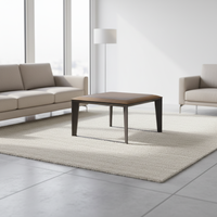 Table basse carrée en bois élégante, design classique, pour usage domestique, forme et taille personnalisables, vente chaude