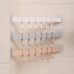Multi Functional Kitchen <strong>Storage</strong> Hooks <strong>Cabinets</strong> with 6 Hooks Home <strong>Storage</strong> Racks Cutlery <strong>Cabinets</strong> Chest <strong>Towels</strong> Wall Hooks - Product Image 6