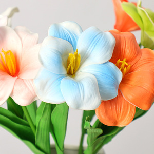 Flores de Tulipán Artificiales de 40cm de Altura, Simulación Realista, Decoración para Hogar y Bodas - Product Image 1