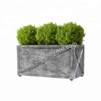 Maison et jardin, pots de plantes en métal de grande taille pour l'extérieur, style français Versailles, design en treillis avec bac à plantes