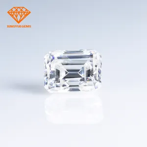 XINGYUE Wholesale Real Gemstone Flawless DEF VVS White Emerald Cut Moissanite Custom Jewelry Diamond Moissanite Loose Stones