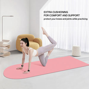 Tapis de Pilates antidérapant en TPE, écologique, imprimé sur mesure, fabricant, tapis de <span class=keywords><strong>yoga</strong></span> épais, ovale, arqué - Product Image 3