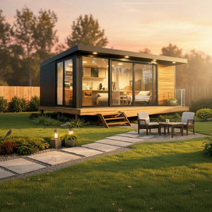 <span class=keywords><strong>Maison</strong></span> préfabriquée modulaire moderne avec design de cabane en bois, petite <span class=keywords><strong>maison</strong></span> sur roues, cabane portable <span class=keywords><strong>et</strong></span> abri de rangement - Product Image 3