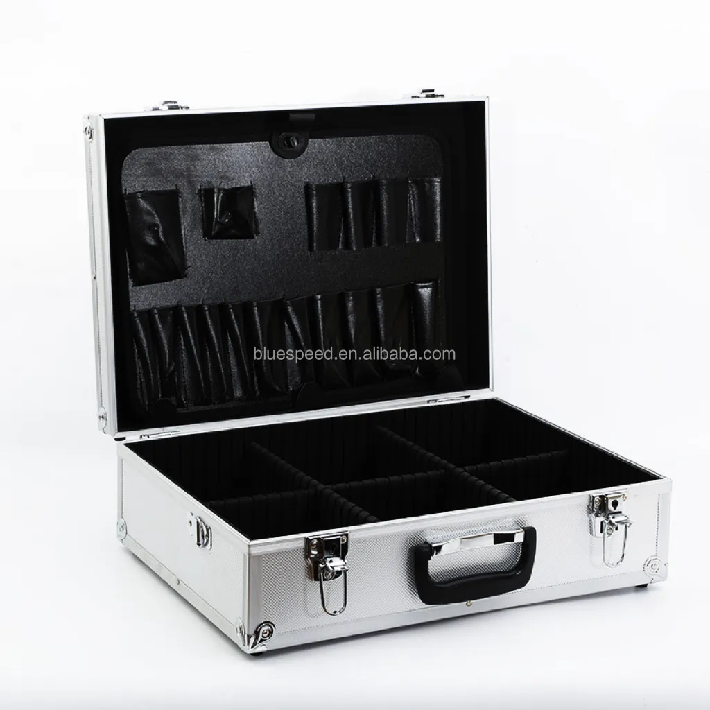 Aluminium-Hardbox mit individuellem Schaum für Instrumente Kameras Werkzeuge Teile Zubehör Ausrüstung Versorgung Make-up-Werkzeuge
