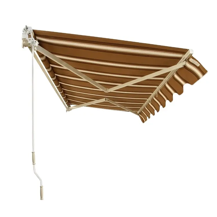 Markise 154"x118" 390x300cm Retractable awning foldable arms retractable awning