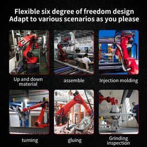 Robot de Pintura Automático Profesional BORUNTE de 6 Ejes, Carga Útil de 13 kg, Longitud del Brazo de 2000 mm, Construcción Impermeable, Robots Articulados - Product Image 6