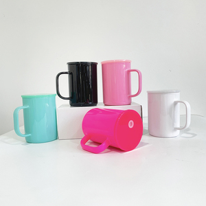 UV DTF enveloppe la tasse en verre de sublimation avec le couvercle de pp 17oz tasses de <span class=keywords><strong>café</strong></span> en verre de campeur pour l'impression de sublimation - Product Image 1