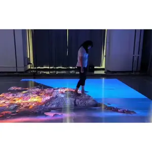 Layar lantai dansa LED dalam ruangan interaktif lantai dansa Video LED untuk Klub