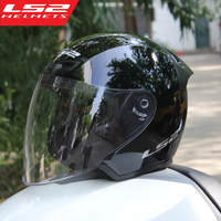 Casque Moto Jet Ouvert Original LS2 3/4 OF608 Été Scooter Motobike Demi-Casque Cascos Para Moto