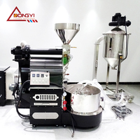 Dongyi Factory Direct 10kg 12kg 15kg Torréfacteur de café à tambour électrique Boîtier en acier inoxydable Chauffage au gaz pour usage domestique