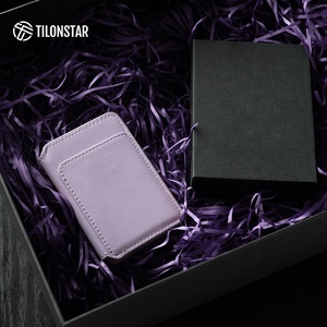 TILONSTAR TWW263 Fashion Magnetic <b>ID</b> Wallet RFID Credit Luxury Leather Card <b>Holder</b> for Mobile Phone Back Cardholder - Product Image 6