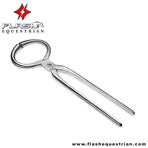 Custom Made <b>Plain</b> Mouth Hoof Tester Silver Stainless Steel Farrier <b>Tools</b> Hoof Tester Manufacturer - Product Image 3