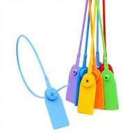 Scellé de bagage en plastique PM-PS6219, scellé de verrouillage en plastique avec code-barres pour chaussures de sport et marchandises