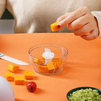 Minimáquina eléctrica para cocina, picadora de alimentos y verduras con carga USB, 150ml