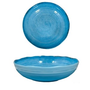 Assiette creuse en mélamine bleue PEPPER DIAM. 20CM - Product Image 1