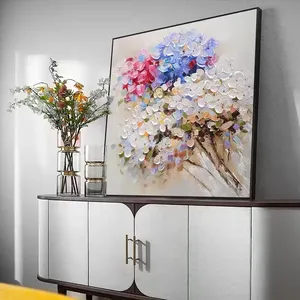 Pintura al Óleo Moderna Abstracta <span class=keywords><strong>de</strong></span> Paisaje, Arte <span class=keywords><strong>de</strong></span> Pared con Relieve 3D en Lienzo, Decoración del Hogar - Product Image 2