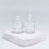 Flacon diffuseur de parfum pour voiture en verre vide de 5 ml, 8 ml, 10 ml avec bouchon à vis et opercule en liège, sérigraphié