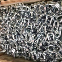 Manilles à arceau en acier au carbone Guanheng Heavy Duty S6-G-2130 de 3-1/2 pouces avec goupille de sécurité, 120 tonnes, haute résistance, type US, galvanisées pour