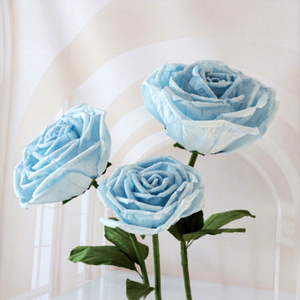 Rosas de Papel Gigantes Personalizadas SMOOTH, Flores de Papel Artificiales Grandes, Arreglo Floral, Decoración de Fondo para Fiestas, Decoración de Pasillos - Product Image 1