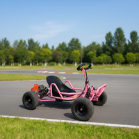 Kart à essence tout-terrain 90cc pour adultes, quatre roues, pneus résistants à l'usure de 6 pouces, mini kart de plage pour enfants, modèle très populaire