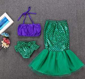 Girls Swimsuit <strong>Mermaid</strong> Tails <strong>Costume</strong> With Wig Baby Girls Swimwear <strong>Swimming</strong> PrincessTail Girls Suit Set for Kids Halloween Party - Product Image 3