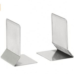 Los Mejores Sujetalibros Modernos de Malla Metálica, Juego de 2 Soportes para Libros de Escritorio, Sujetalibros de Malla Metálica - Product Image 5
