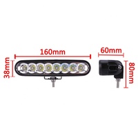 Heavy Duty 40 w LED Worklight 12/24 Volt LED Driving Light 40 Watt Fabrication Crayon/Faisceau D'inondation LED Tracteur Lumière