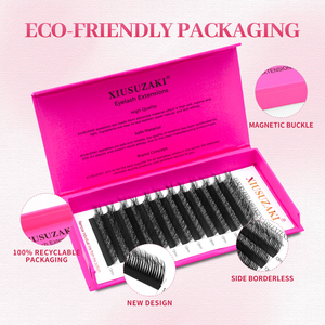 Mẫu mới Mi nối 5D Camellia LC Curls nhiều lớp màu đen mờ 0.07mm Dịch vụ nhãn hiệu riêng Kiểu CC/DD <span class=keywords><strong>12mm</strong></span> - Product Image 6