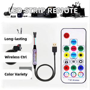 Ws2812b ws2811 Pixels <span class=keywords><strong>LED</strong></span> Strip điều khiển ánh sáng rf17keys <span class=keywords><strong>Dimmer</strong></span> từ xa cho DC5-24V 24 phím RGB điều khiển cho <span class=keywords><strong>LED</strong></span> Tape - Product Image 2
