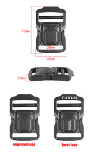 1,5 inch tactische riem van geweven band met robuuste snelontgrendelbare metalen gesp, nylon riem - Product Image 3