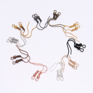 Earring Hook Accessories <b>Drop</b> Shape Plated Iron For Earring Making DIY Jewelry Components AC0320 - Product Image 4