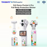 Autocollant en vinyle TENGDAFEI 3M compatible avec la caméra stabilisée DJI Osmo Pocket 4 Pro