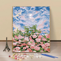 Peinture par numéros avec cadre Peinture par numéros Acrylique par kit numérique toile décorée toile à l'huile