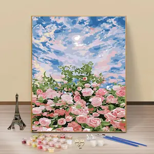DIY Painting by numbers with Frame Painting by numbers Acrylic by Digital Kit decorated canvas oil canvas