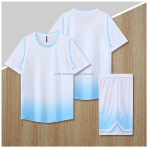 Trajes de baloncesto para hombres y mujeres, trajes de entrenamiento para jóvenes, deportes de secado rápido, manga corta, ropa deportiva personalizada con estampado completo - Product Image 3