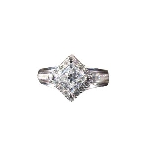 Anello a rombo lucido da donna, stile a quattro griffe, elegante accessorio da dito per feste e matrimoni, idea regalo - Product Image 5