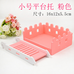 Plataforma pequeña para jaula de hámster, juguete rectangular de PVC duradero para interiores, 47cm - Product Image 3