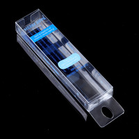 Boîtes d'emballage en plastique transparent PET recyclable, PVC, haute transparence, motif rectangulaire, solution d'emballage écologique