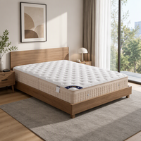 Matelas hybride professionnel King Size à ressorts ensachés multicouches de qualité hospitalière, durable, enroulé en boîte, pour hôtels et chambres d'hôpitaux