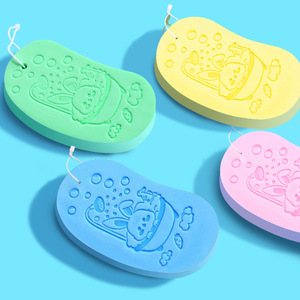 Kids Bath <b>Sponge</b> Oval Shape Soft Scrubber For Child <b>Bathing</b> With Rabbit Design Colorful Options - Product Image 2