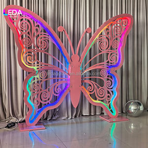 Décor de mariage en métal LEDA, papillon, toile de fond pour événements de mariage, fournitures de fête, décoration de fête, toile de fond pour événements de fête - Product Image 2