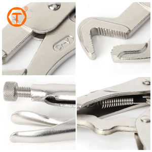 Alicates de bloqueo de pico de Nariz de loro de mandíbula ajustable CRV de soldadura multiusos para fregaderos tubos Clip reparación de vehículos de automóviles - Product Image 3