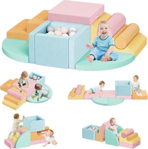 CZFIT Equipo de Juego Suave para Niños y Bebés, Juego de Escalada Interior, Espuma de Memoria, Juego de Escalada de Espuma para Principiantes - Product Image 1