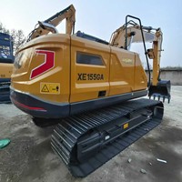 . Mini-excavatrice sur chenilles XE155GA avec godet renforcé de 0,65 m³ pour les travaux de terrassement en mini-mine et les travaux de terrassement de jardin