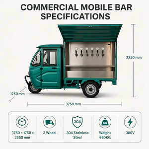 รถเข็นเบียร์ OEM 6 หัวจ่าย สแ<span class=keywords><strong>ต</strong></span>นเลสสตีล พร้อมอุปกรณ์ครบครัน รถ<span class=keywords><strong>พ่วง</strong></span>บาร์เคลื่อนที่พร้อมอ่างล้างจานใน<span class=keywords><strong>ต</strong></span>ัว สำหรับธุรกิจเสิร์ฟเครื่องดื่มกลางแจ้ง - Product Image 6