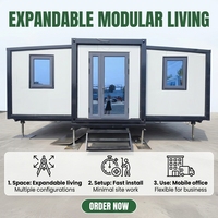 Conteneur Pliant Modulaire de Luxe Moderne 20 pieds d'occasion avec Panneaux Muraux Isolés en PU, Durable et Mobile pour Hôtel, Salle de Sport, Garantie 5 Ans