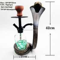 Collection de chichas Woyu Snake Big Hookah, chicha en forme de crâne, embout buccal pour fumer, table chicha