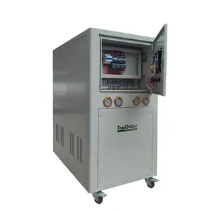 Sistema di raffreddamento ad acqua industriale ad alta efficienza del refrigeratore 35KW di raffreddamento ad acqua da 10 tonnellate con la torre di raffreddamento ad acqua