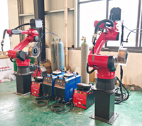 Máquina de soldadura láser de brazo robótico automático de 6 ejes para robots colaborativos programables de acero de aluminio estación de trabajo de soldador